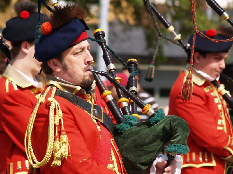 Its not a parade without pipes