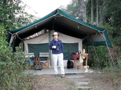 Dave at Rekero tent