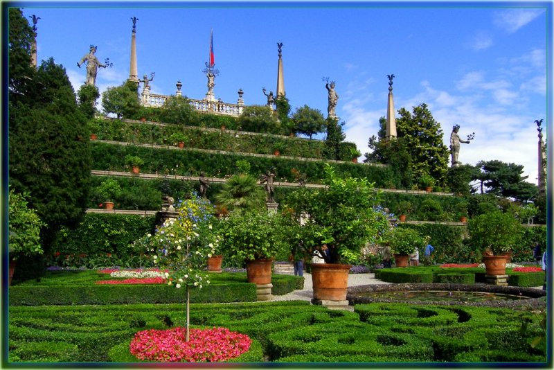 Gardens Of Barromeo Castle, Italy