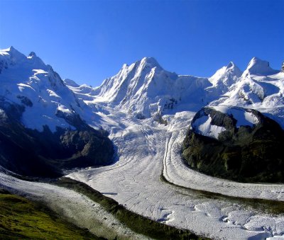 Glacier In Swiss Alps