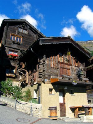 Rustic Houses in Zermatt, Swiss Alps