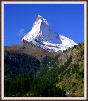 Magnificient 4.8 Km High Matterhorn in Zermatt , Swiss Alps