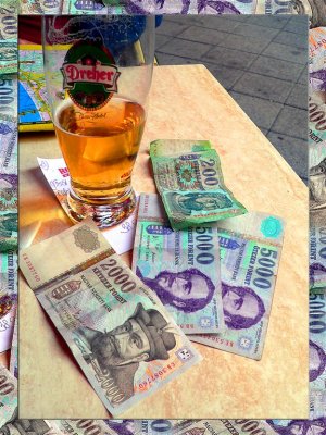 Always Have Right Money To Pay For Beer ! Eger, Hungary