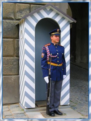 Horny Guard On Babe Watch, Czesky Grad, Prague