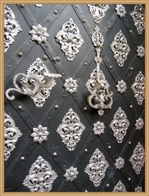 Ornate Door in Prague, Czechia