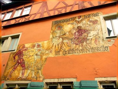 Murals, Rothenburg, Germany