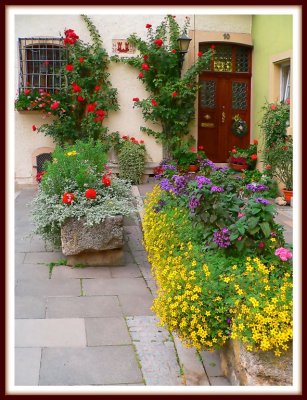 Pretty Yard, Rothenburg, Germany