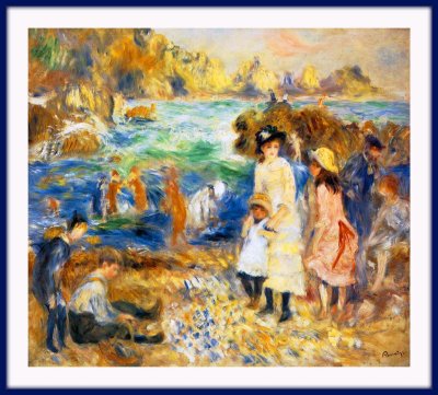 Impressionism by Renoir, On The Beach