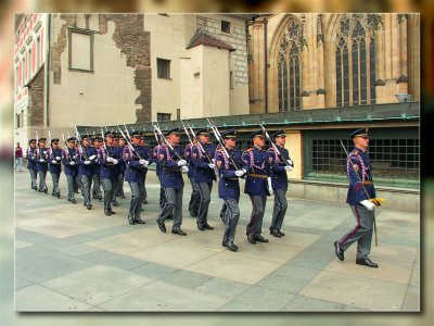 Guards in Prazsky Grad, Czechia