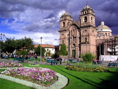 Cuzco Cathedral Before Thunderstorm