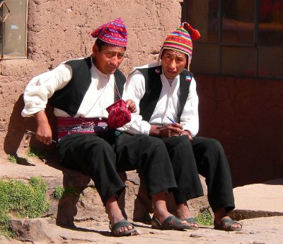 Married Man and Official, Taquile Island, Titicaca Lake