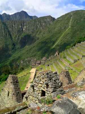 Infamous Inca Trail in Machu Pichu