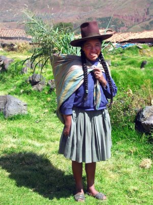 Charming Lady By Wiracocha Temple, Raqchi