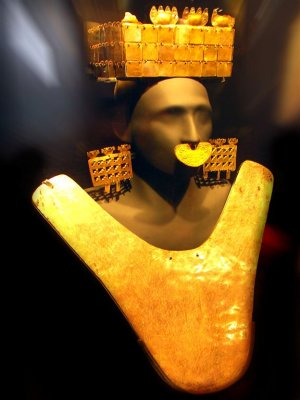 Gold Outfit Of Military Leader, Larco Museum, Lima