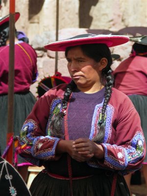 Quechua Lady On Market, Raqchi