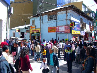 Busy Street On Saturday, Puno