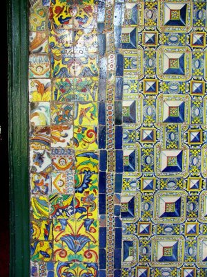 Sevilla Tiles In St.Francisco Cathedral, Lima