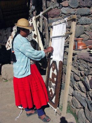 Cecilia Makes Carpet For Us, Sillustani