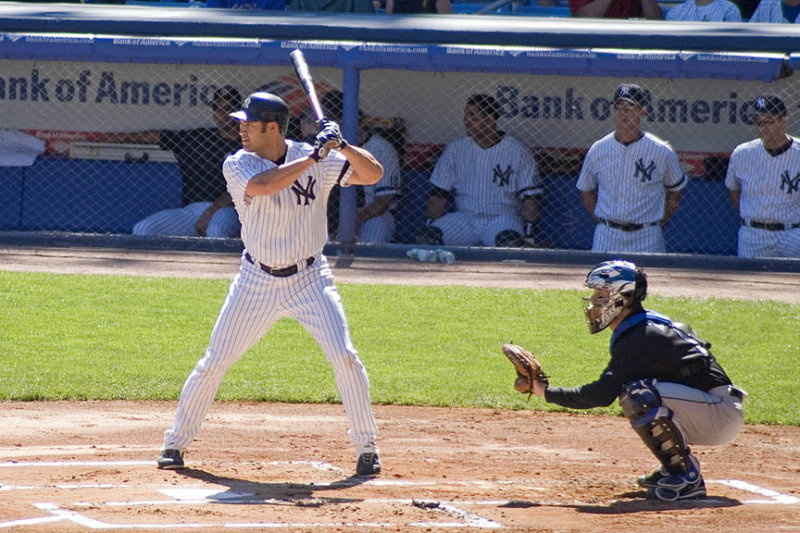 Damon batting