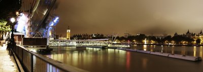 South bank River Thames Panorama from London Eye