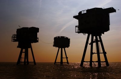 Maunsell Sea Forts Silhouette Herne Bay