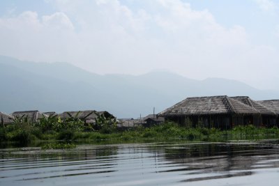 View of the Paradise Inle Resort as my boat approached it.