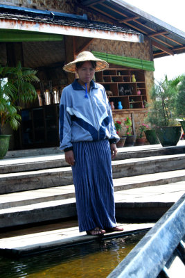 This woman greeted us at the dock.