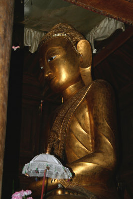 Side view of the Buddha statue.