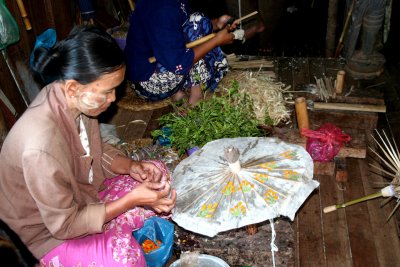 Shan paper is used to make parasols, which are very  popular in Myanmar.