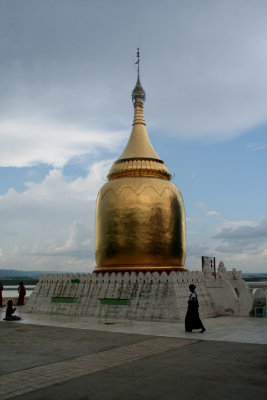 The golden gourd-shape of Bupaya stupa.  Most authorities date it from around 850 AD.