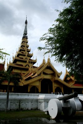 The entrance to Mandalay Palace (also known as the Great Golden Royal Palace).