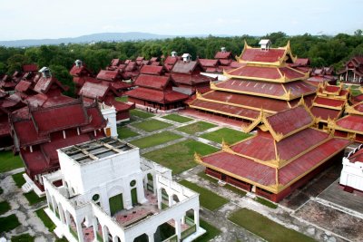 More views of Mandalay Palace as seen from the tower.
