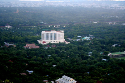 View of the Mandalay Hill Resort Hotel (where I stayed) from Mandalay Hill.