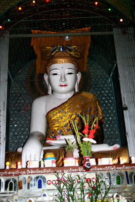 A Buddha statue found at the pagoda on Mandalay Hill.