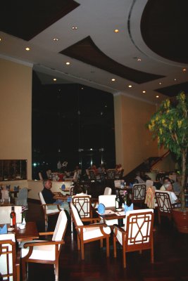 The hotel's restaurant.