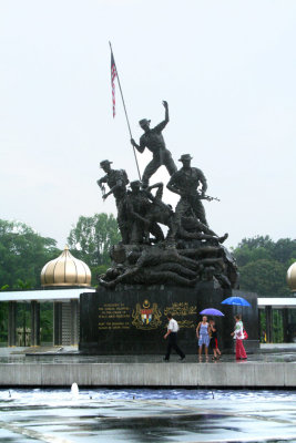 The Tugu Negara commemorates those who died in Malaysia's struggle, principally against the Japanese in WWII.