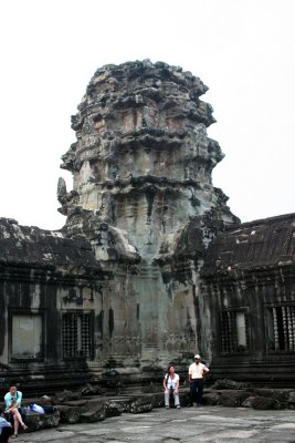 A smaller tower inside the Angkor Wat Temple.