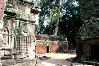 From these architectual details, Ta Prohm Temple was obviously once a beautiful temple.