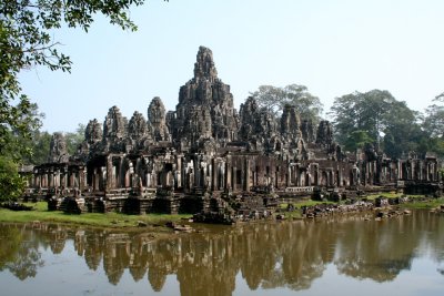 The Bayon Temple was built in the 13th century as the state temple of King Jayavarman VII.