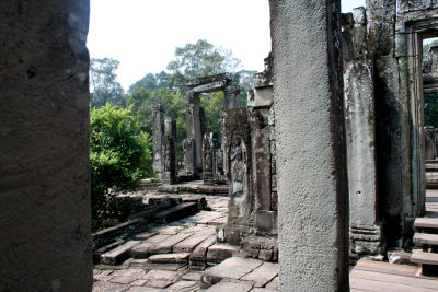Some nooks and crannies inside Bayon Temple.