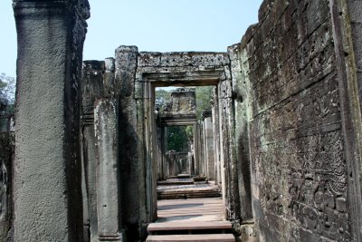 An ancient passageway inside the temple.