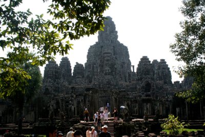 View of the Bayon Temple as I left it with my tour guide.