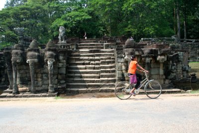 Angkor's King Jayavarman VII used the Elephant Terrace as a platform from which to view his victorious returning army.