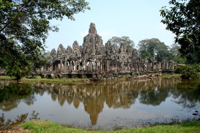 This is another side of Bayon facing a pond.