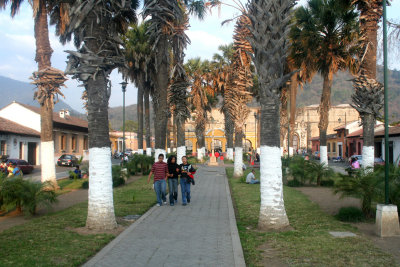 View of Union Park which is next to the Church of Hermano Pedro and the adjacent Hospital of San Pedro.