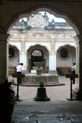 The cloister of the Hispanic-moorish style University of San Carlos (today, the Museum of Colonial Art) built in 1676.