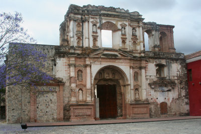 Ruins of the Compaa de Jess built by the Jesuits in 1626.  It was damaged in earthquakes.