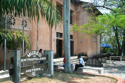 View of the exterior of the Museum of Anthropology in San Pedro Sula.
