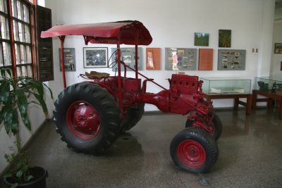 The Museum of Anthropology also has some contemporary exhibits such as this 20th century tractor.