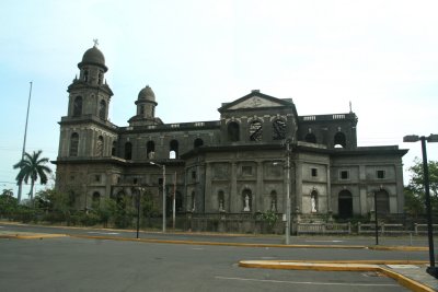 Ruins of the Cathedral of Managua at Plaza de la Republica
